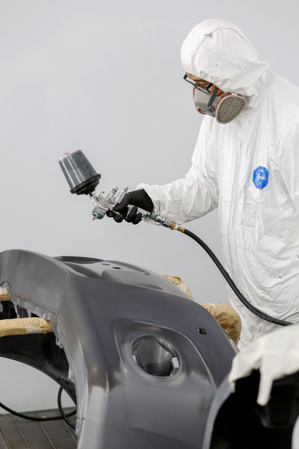 Professional automotive spray painting
